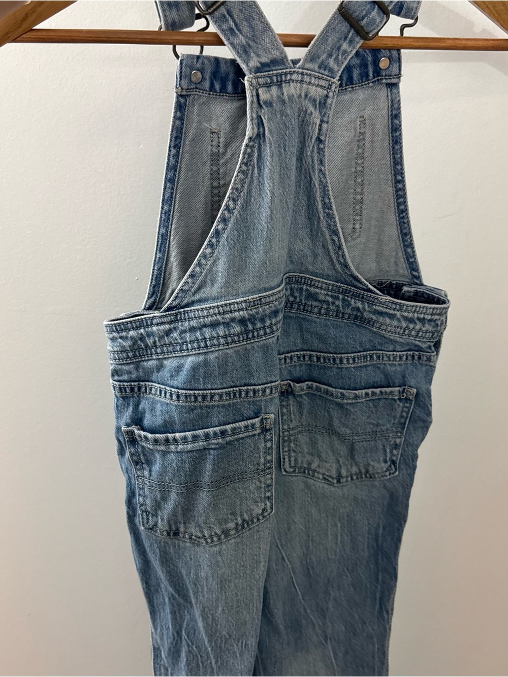 Girls Overalls - Cat & Jack Denim Romper Size M 7/8 - Picture 2 of 5